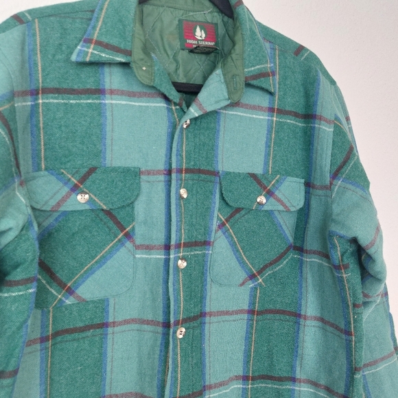 High Sierra By Mervyns Vintage Wool Blend Flannel Shacket Size Meduim - Picture 2 of 7